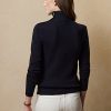 Pulovere cu guler rotic din cașmir cu nasturi Ralph Lauren pentru damă