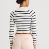 Pulovere de damă, crem / bleumarin, cu dungi Ralph Lauren