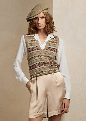 Pulovere de damă multicolore Ralph Lauren decorate Fair Isle Pulovere de damă multicolore Ralph Lauren decorate Fair Isle