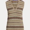 Pulovere de damă multicolore Ralph Lauren decorate Fair Isle