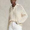 Pulovere din bumbac și lână, cu șireturi, Ralph Lauren, pentru femei Pulovere din bumbac și lână, cu șireturi, Ralph Lauren, pentru femei
