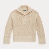 Pulovere din bumbac și lână, cu șireturi, Ralph Lauren, pentru femei Pulovere din bumbac și lână, cu șireturi, Ralph Lauren, pentru femei