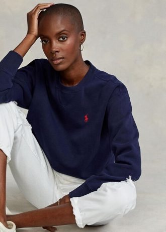 Pulovere din fleece Ralph Lauren pentru femei bleumarin Pulovere din fleece Ralph Lauren pentru femei bleumarin