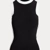 Pulovere fără mâneci în două tonuri Ralph Lauren pentru femei negre/albe