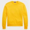Pulovere galbene pentru bărbați, din bumbac, cu gât crew, Ralph Lauren Pulovere galbene pentru bărbați, din bumbac, cu gât crew, Ralph Lauren