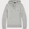 Pulovere gri pentru bărbați, din bumbac texturat, cu glugă, Ralph Lauren Pulovere gri pentru bărbați, din bumbac texturat, cu glugă, Ralph Lauren