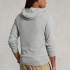 Pulovere gri pentru bărbați, din bumbac texturat, cu glugă, Ralph Lauren Pulovere gri pentru bărbați, din bumbac texturat, cu glugă, Ralph Lauren
