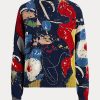 Pulovere multicolore de damă Ralph Lauren, din bumbac cu gât crew, cu imprimeu