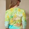 Pulovere multicolore de damă Ralph Lauren, din bumbac cu gât crew, cu imprimeu