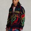 Pulovere multicolore pentru bărbați Ralph Lauren, cu grafic din lână, cu fermoar complet Pulovere multicolore pentru bărbați Ralph Lauren, cu grafic din lână, cu fermoar complet