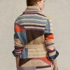 Pulovere multicolore pentru damă Ralph Lauren, cu șal geo-motiv, din amestec de in Pulovere multicolore pentru damă Ralph Lauren, cu șal geo-motiv, din amestec de in