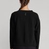 Pulovere negre Ralph Lauren Jersey, cu decolteu în V, pentru femei