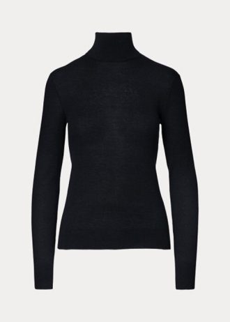 Pulovere negru Ralph Lauren din cașmir pentru femei Pulovere negru Ralph Lauren din cașmir pentru femei