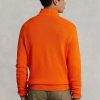 Pulovere pentru bărbați, portocalii, din bumbac, cu fermoar, Ralph Lauren Pulovere pentru bărbați, portocalii, din bumbac, cu fermoar, Ralph Lauren