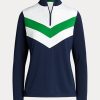 Pulovere pentru femei Ralph Lauren, cu dungi chevron, cu fermoar sfert