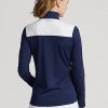 Pulovere pentru femei Ralph Lauren, cu dungi chevron, cu fermoar sfert
