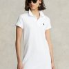 Rochie albă din plasă din bumbac Ralph Lauren pentru femei