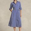 Rochie cu dungi Ralph Lauren pentru femei bleumarin/alb Rochie cu dungi Ralph Lauren pentru femei bleumarin/alb