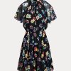 Rochie de damă multicolor Ralph Lauren Floral Crinkle Georgette Rochie de damă multicolor Ralph Lauren Floral Crinkle Georgette