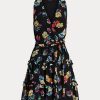 Rochie de damă multicolor Ralph Lauren Floral Crinkle Georgette Surplice Rochie de damă multicolor Ralph Lauren Floral Crinkle Georgette Surplice