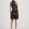 Rochie de damă multicolor Ralph Lauren Floral Crinkle Georgette Surplice Rochie de damă multicolor Ralph Lauren Floral Crinkle Georgette Surplice