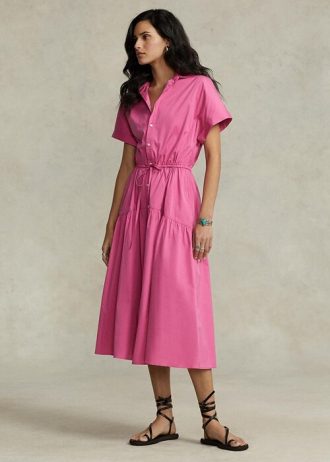 Rochie de damă Ralph Lauren cu șnur roz Rochie de damă Ralph Lauren cu șnur roz