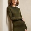 Rochie de seară cu mâneci lungi din mătase Ralph Lauren pentru femei Olive Rochie de seară cu mâneci lungi din mătase Ralph Lauren pentru femei Olive