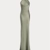 Rochie de seară din satin spălat Ralph Lauren Chilton pentru damă verde