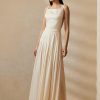 Rochie de seară Ralph Lauren Talbert crep-spate-satin pentru femei Rochie de seară Ralph Lauren Talbert crep-spate-satin pentru femei