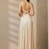 Rochie de seară Ralph Lauren Talbert crep-spate-satin pentru femei Rochie de seară Ralph Lauren Talbert crep-spate-satin pentru femei