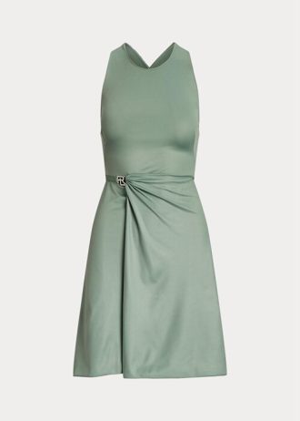 Rochie de zi fără mâneci din jerseu Ralph Lauren Haddington pentru femei verzi Rochie de zi fără mâneci din jerseu Ralph Lauren Haddington pentru femei verzi