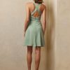 Rochie de zi fără mâneci din jerseu Ralph Lauren Haddington pentru femei verzi Rochie de zi fără mâneci din jerseu Ralph Lauren Haddington pentru femei verzi