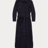 Rochie din amestec de lână cu curea Ralph Lauren pentru femei bleumarin Rochie din amestec de lână cu curea Ralph Lauren pentru femei bleumarin