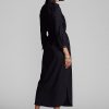 Rochie din amestec de lână cu curea Ralph Lauren pentru femei bleumarin Rochie din amestec de lână cu curea Ralph Lauren pentru femei bleumarin