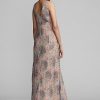 Rochie din șifon din mătase șifonată florală Ralph Lauren, multicoloră/maro