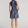 Rochie din jerse cu panouri cu imprimeu bandana Ralph Lauren pentru femei bleumarin Rochie din jerse cu panouri cu imprimeu bandana Ralph Lauren pentru femei bleumarin
