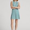 Rochie din jerse cu panouri Ralph Lauren, verde, pentru femei