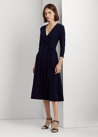Rochie din jerse Ralph Lauren pentru femei bleumarin Rochie din jerse Ralph Lauren pentru femei bleumarin