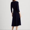 Rochie din jerse Ralph Lauren pentru femei bleumarin