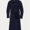 Rochie pentru femei Ralph Lauren, din bumbac și lână, cu curea