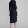 Rochie pentru femei Ralph Lauren, din bumbac și lână, cu curea