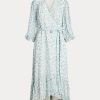 Rochie pentru femei Ralph Lauren Floral Crinkle Georgette Wrap Rochie pentru femei Ralph Lauren Floral Crinkle Georgette Wrap