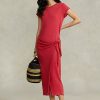 Rochie roșie din jerseu de in pentru femei Ralph Lauren