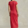 Rochie roșie din jerseu de in pentru femei Ralph Lauren