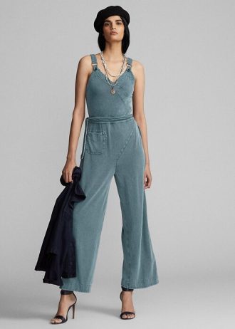 Rochie salopetă din jerseu vopsită în îmbrăcăminte pentru femei Ralph Lauren