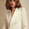 Rochie smoking de mătase Kristian Ralph Lauren pentru femei crem