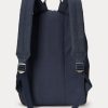 Rucsacuri de pânză cu imprimeu ecvestru Ralph Lauren pentru bărbați din bleumarin Rucsacuri de pânză cu imprimeu ecvestru Ralph Lauren pentru bărbați din bleumarin