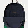 Rucsacuri de pânză cu imprimeu ecvestru Ralph Lauren pentru bărbați din bleumarin Rucsacuri de pânză cu imprimeu ecvestru Ralph Lauren pentru bărbați din bleumarin