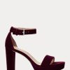 Sandale de catifea Sylvia Ralph Lauren pentru femei fuchsia Sandale de catifea Sylvia Ralph Lauren pentru femei fuchsia