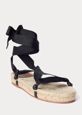 Sandale negre Ralph Lauren pentru damă